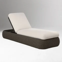 West Elm Orange Beach Wicker Chaise Lounge