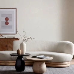 West Elm Orb Base Tall Side Table (21.75" - 27.5")