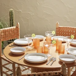 West Elm Orbetto Outdoor Short Drinking Glasses (Set of 4)