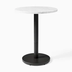 West Elm Orbit Restaurant Dining Table - Marble - Round