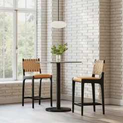 West Elm Orbit Restaurant Rectangle Bar Table - Quartz
