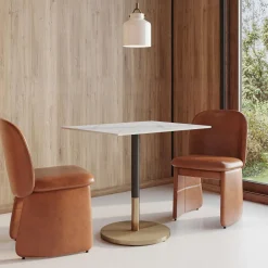 West Elm Orbit Restaurant Rectangle Dining Table - Porcelain