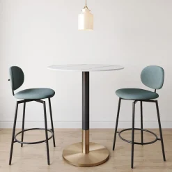 West Elm Orbit Restaurant Round Bar Table - Porcelain