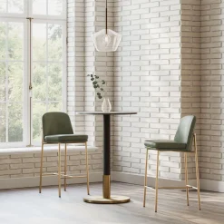 West Elm Orbit Restaurant Round Bar Table - Quartz