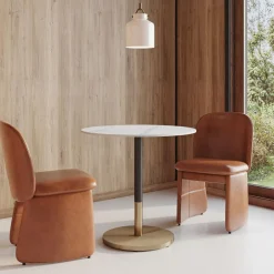 West Elm Orbit Restaurant Round Dining Table - Porcelain