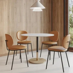 West Elm Orbit Restaurant Round Dining Table - Porcelain