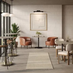 West Elm Orbit Restaurant Round Dining Table - Quartz