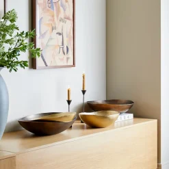 West Elm Organic Metal Bowls