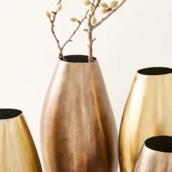 West Elm Organic Metal Vases