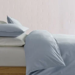 West Elm Organic Washed Cotton Percale Duvet Cover & Shams