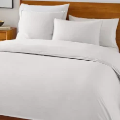 West Elm Organic Washed Cotton Percale Duvet Cover & Shams