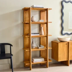 West Elm Otto Solid Wood Bookshelf (–)