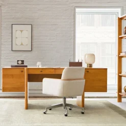 West Elm Otto Solid Wood Executive Desk (74")