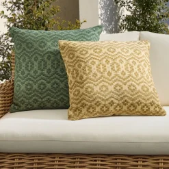 West Elm Outdoor Diamond Plaid Pillow