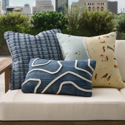 West Elm Outdoor Modern Beach Pillow Set