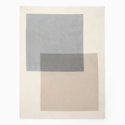 West Elm Overlap Blocks Wool Rug