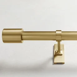 West Elm Oversized Adjustable Curtain Rod w/ Cylinder Finials