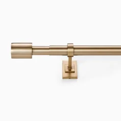 West Elm Oversized Adjustable Curtain Rod w/ Cylinder Finials