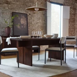 West Elm Owens Solid Wood Dining Table (72"–114")