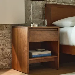West Elm Owens Solid Wood Nightstand (16"–26")