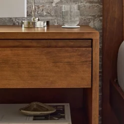 West Elm Owens Solid Wood Nightstand (16"–26")