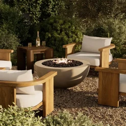 West Elm Oxner Outdoor Round Fire Table (39")