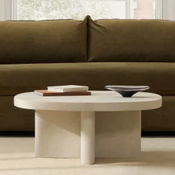 West Elm Palmetto Indoor/Outdoor Round Concrete Coffee Table (36")