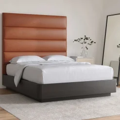 West Elm Panel Tufted Wall Mounted Headboard - Leather