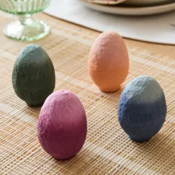 West Elm Papier-Mache Easter Eggs (Set of 4)
