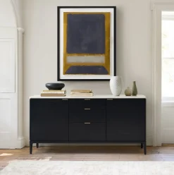West Elm Parker Marble Buffet (63")