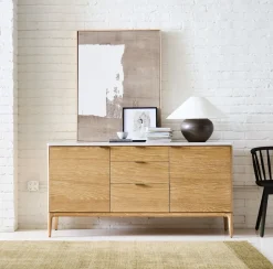 West Elm Parker Marble Buffet (63")