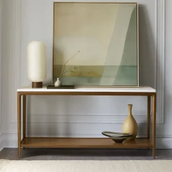 West Elm Parker Marble Console (60")