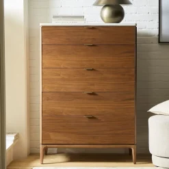 West Elm Parker Marble 5-Drawer Dresser (36")