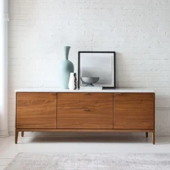 West Elm Parker Marble Media Console (–)