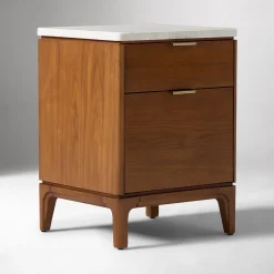 West Elm Parker Marble Mini Nightstand (16")