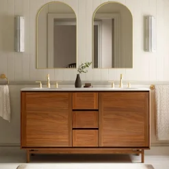West Elm Parquet Double Bathroom Vanity (60")