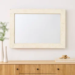 West Elm Parsons Bone Inlay Wall Mirror