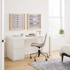 West Elm Parsons File Cabinet Desk Set (62")