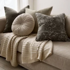 West Elm Patchwork Velvet & Throw Set