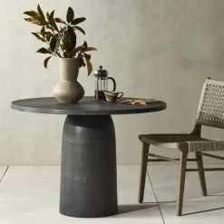 West Elm Patti Round Outdoor Dining Table (42"–60")