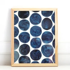 West Elm Pauline Stanley Studio Wall Art - Blue Dots
