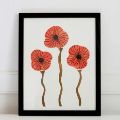 West Elm Pauline Stanley Studio Wall Art - Poppies