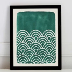 West Elm Pauline Stanley Studio Wall Art - Scallop Waves