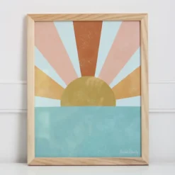 West Elm Pauline Stanley Studio Wall Art - Sun Bean Ocean