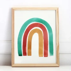 West Elm Pauline Stanley Studio Wall Art - Watercolor Rainbow