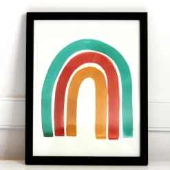 West Elm Pauline Stanley Studio Wall Art - Watercolor Rainbow