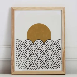 West Elm Pauline Stanley Studio Wall Art - Waves & Sun