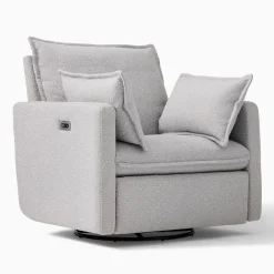 West Elm Paxton Pillow & Swivel Glider Recliner