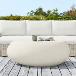 West Elm Pebble Indoor/Outdoor Oval Coffee Table (–)