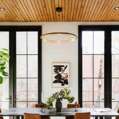 West Elm Perforated Single LED Chandelier (35")